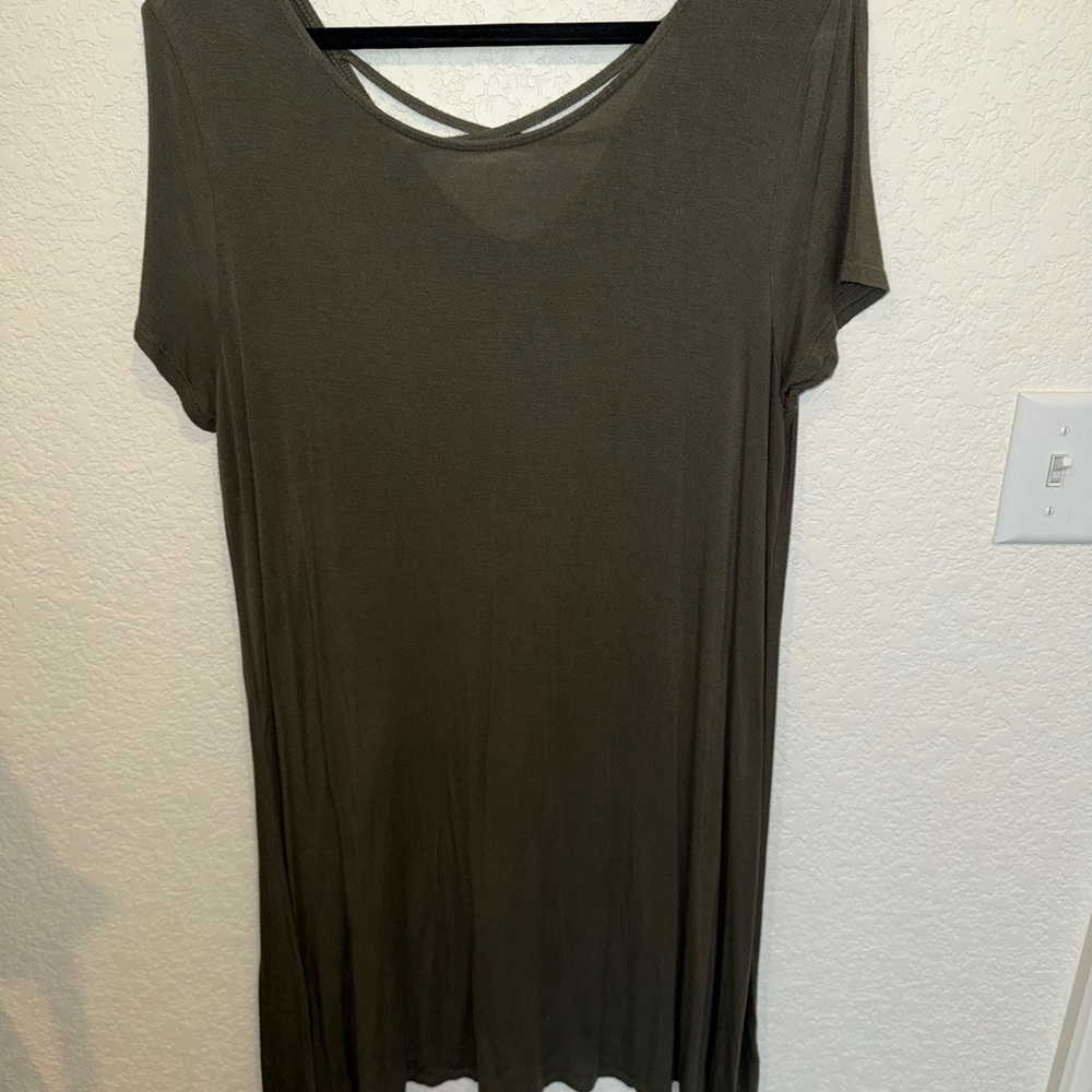 Mossimo Supply Co. Olive Mini Dress